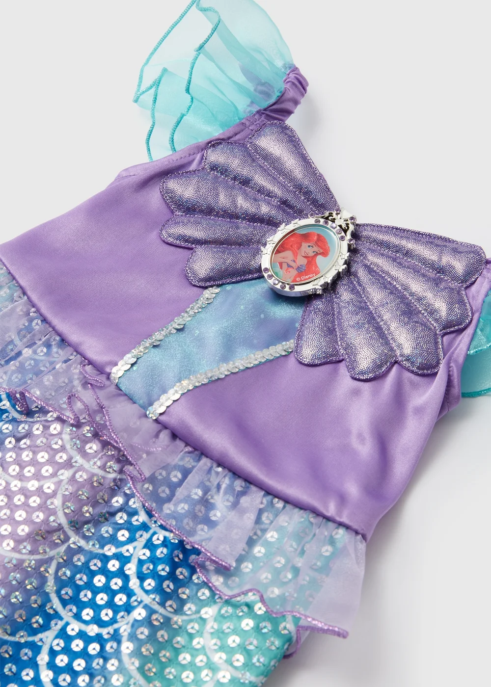 Disney Ariel Kids Mermaid Blue Dress (3-9yrs) - 3 Yrs Image 2