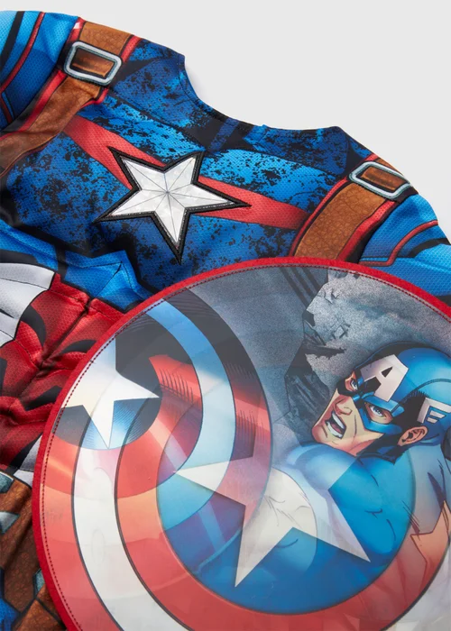 Kids Captain America Fancy Dress Costume (3-9yrs) - 3 Yrs Image 2