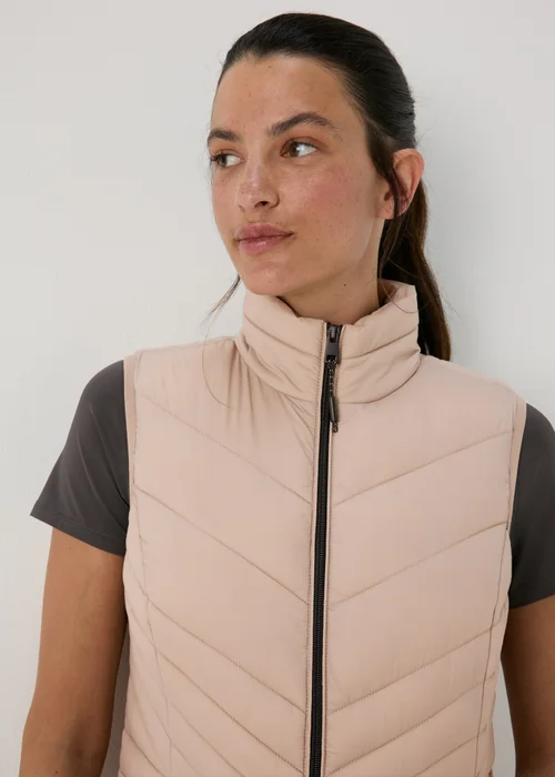 Souluxe Beige Padded Sports Gilet - 8 Image 3