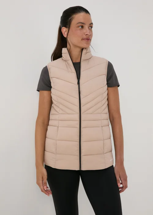 Souluxe Beige Padded Sports Gilet - 8 Image 1
