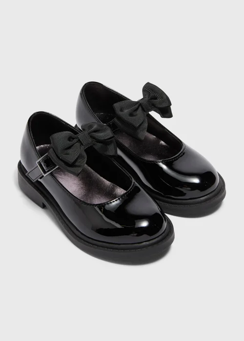 Girls Black School Mary Jane Shoes (Younger 6-12) - Size 6 Infants Image 1