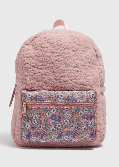 Pink Floral Backpack - One Size Image 1