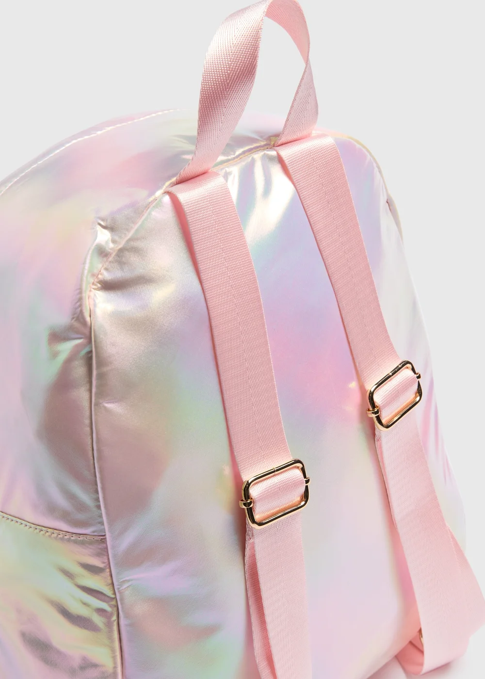 Girls Pink Iridescent Backpack - One Size Image 2