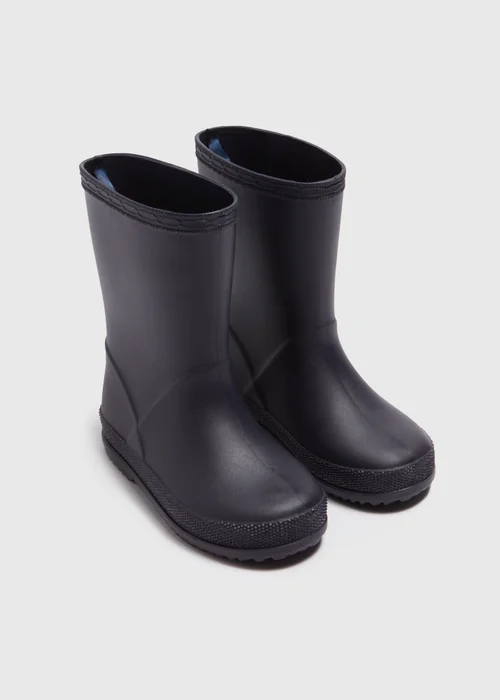 Kids Navy Wellies (Younger 4-12) - Size 4 Infants Image 1