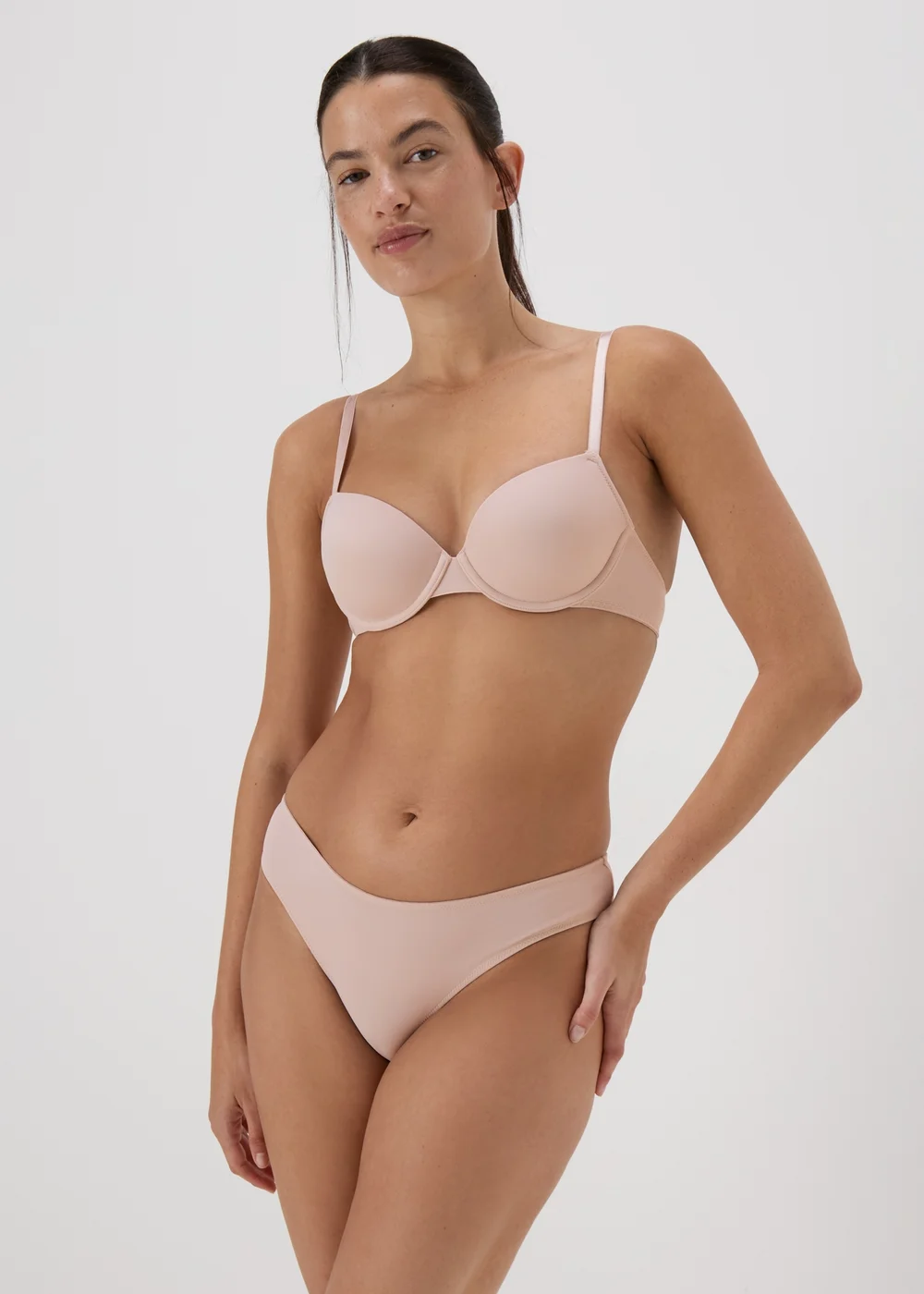 Light Nude Microfibre Brazilian Knickers - 8 Image 2