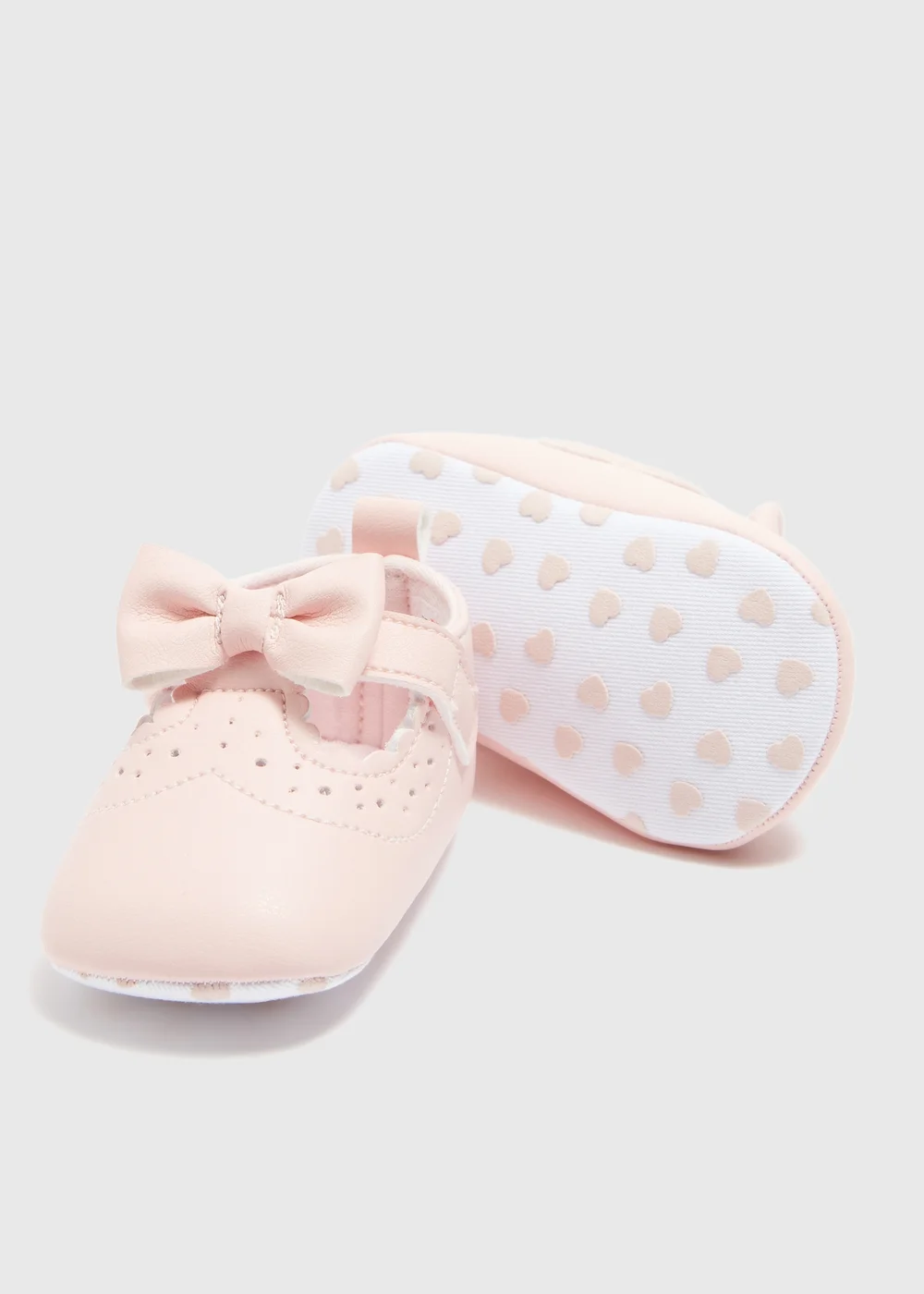 Baby Pink T Bar Soft Sole Shoes (Newborn-18mths) - 0-3 months Image 2