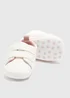 Baby White Double Strap Trainers (Newborn-18mths) - Age 6 - 9 Months Image 2