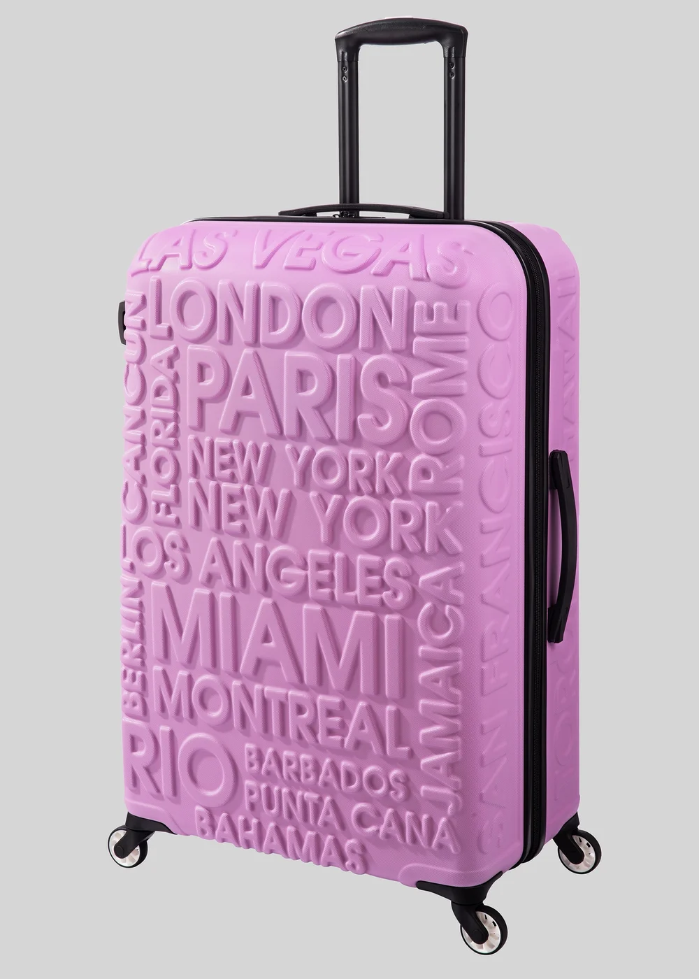 IT Luggage Pink Hard Shell City Suitcase - Cabin Image 3