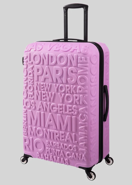 IT Luggage Pink Hard Shell City Suitcase - Cabin Image 3