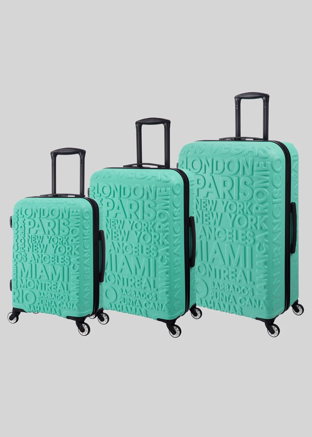 IT Luggage Green Hard Shell City Suitcase - Cabin Image 1