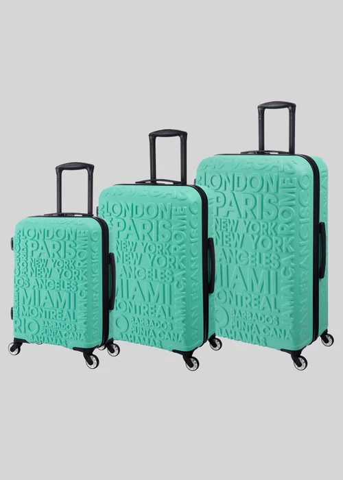 IT Luggage Green Hard Shell City Suitcase - Cabin Image 1