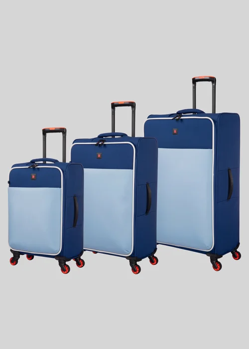 IT Luggage Navy Soft Suitcase - Cabin Image 1