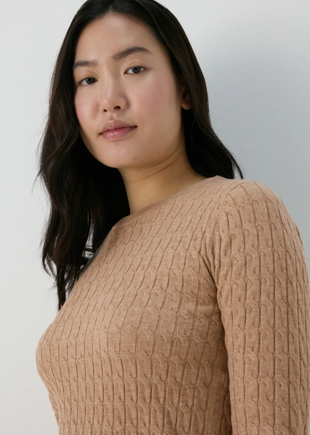 Beige Baby Cable Jumper - 8 Image 3