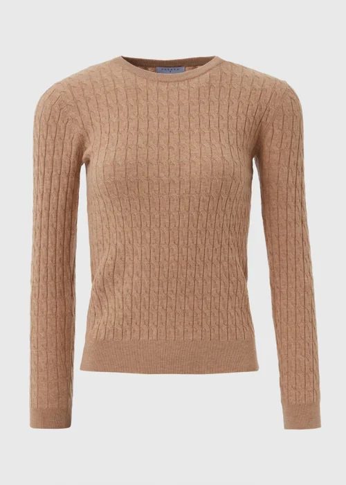 Beige Baby Cable Jumper - 8 Image 5