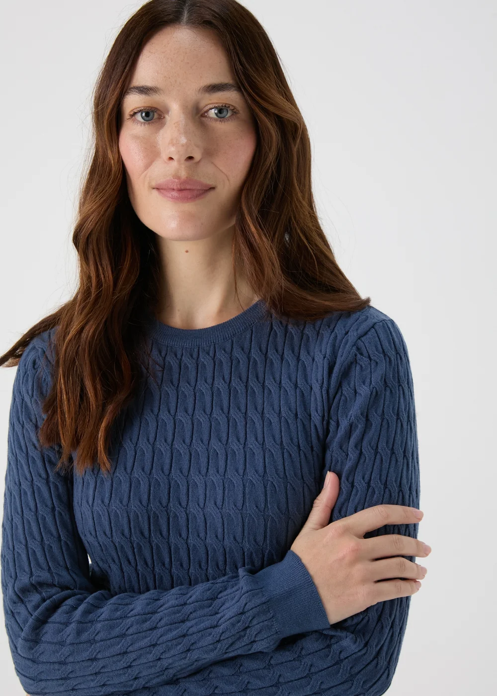 Blue Baby Cable Jumper - 8 Image 1