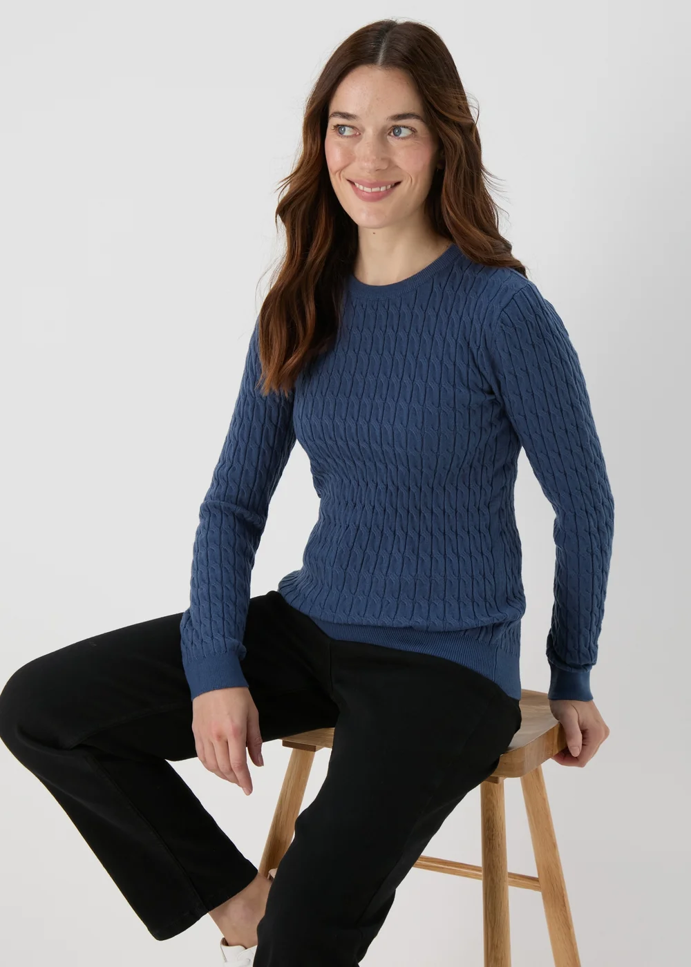 Blue Baby Cable Jumper - 8 Image 3