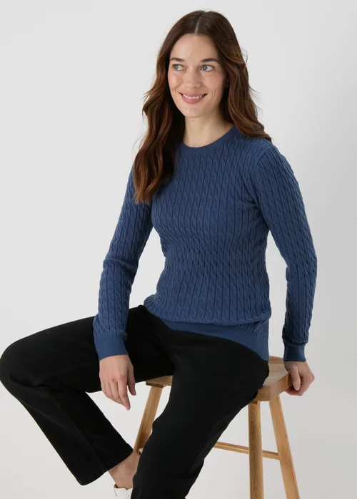 Blue Baby Cable Jumper - 8 Image 3