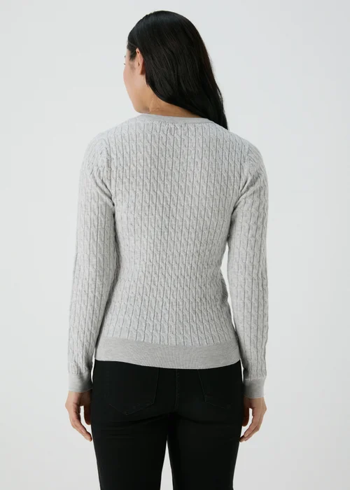 Grey Baby Cable Jumper - 8 Image 2