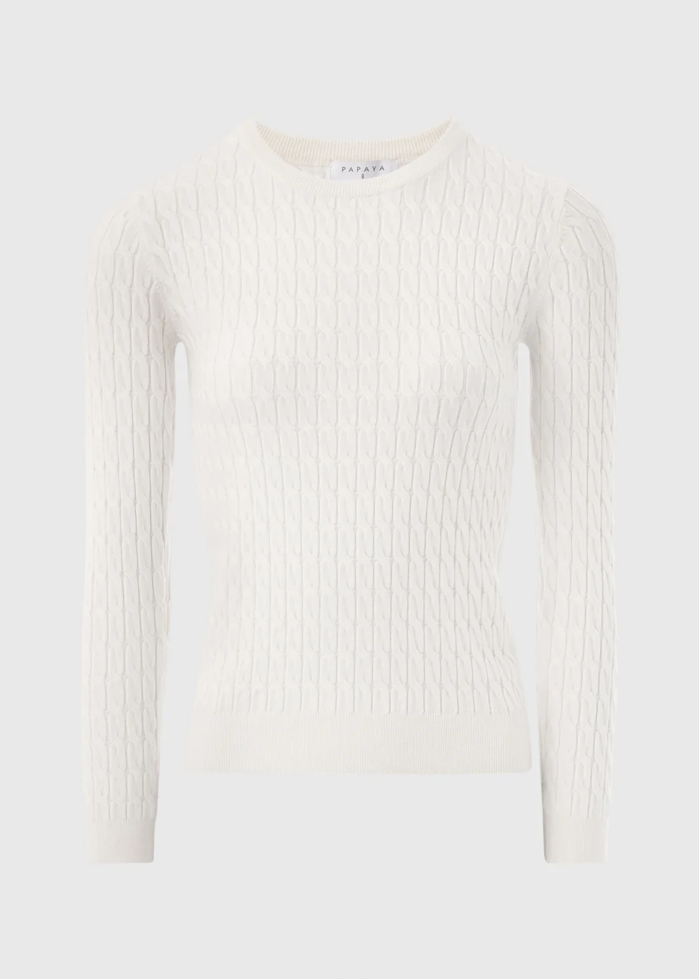 Cream Baby Cable Jumper - 8 Image 5