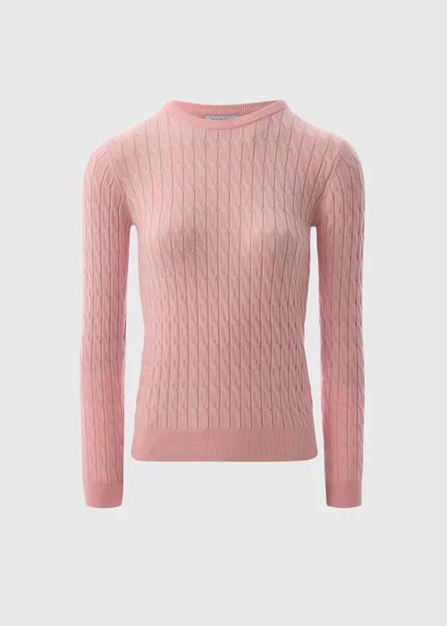 Pink Baby Cable Jumper - 8 Image 4