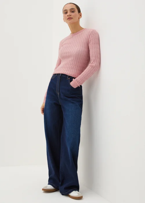 Pink Baby Cable Jumper - 8 Image 2