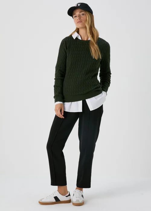 Dark Green Baby Cable Jumper - 8 Image 4