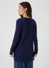 Navy Ribbed Cardigan - 8 Image 2