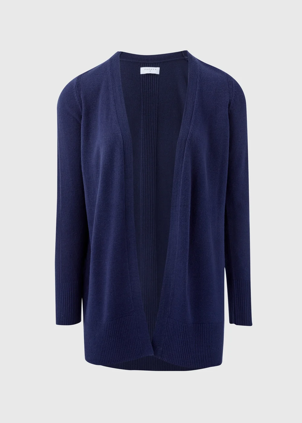 Navy Ribbed Cardigan - 8 Image 5