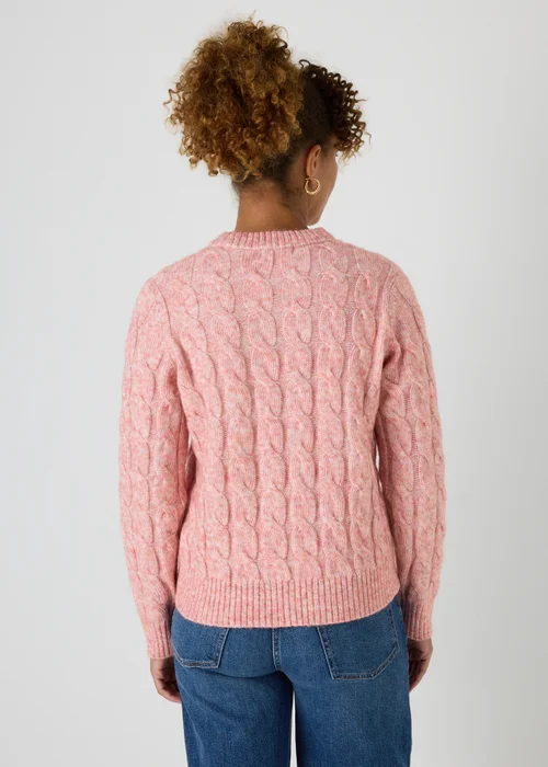 Pink Cable Knit Jumper - XS Image 2