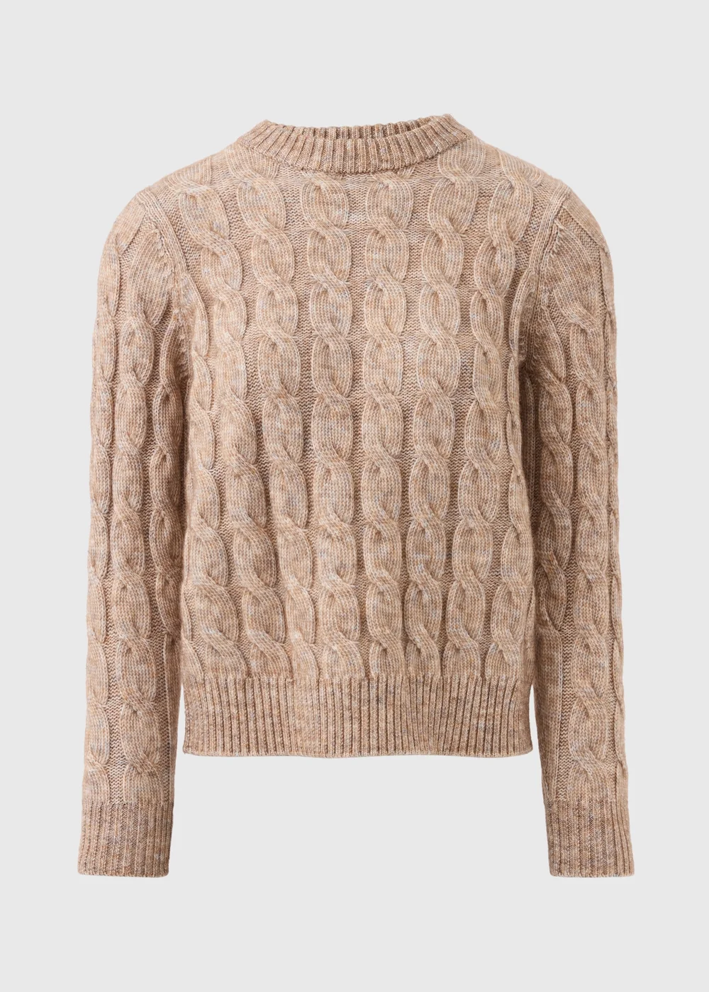 Beige Cable Knit Jumper - XS Image 4