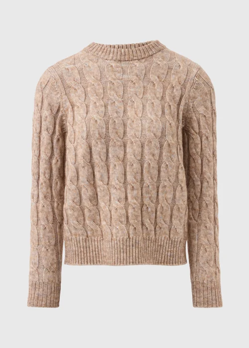 Beige Cable Knit Jumper - XS Image 4