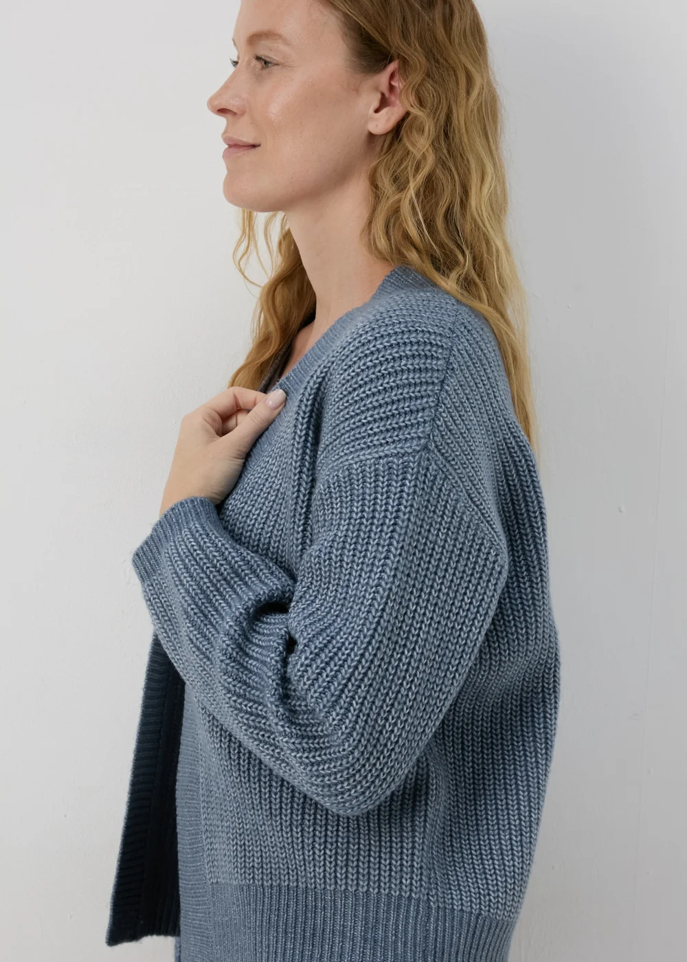 Blue Knitted Cardigan - XS Image 3