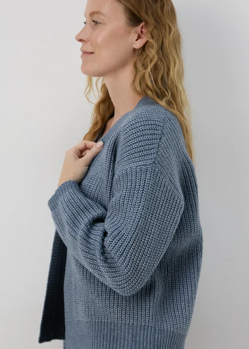 Blue Knitted Cardigan - XS Image 3