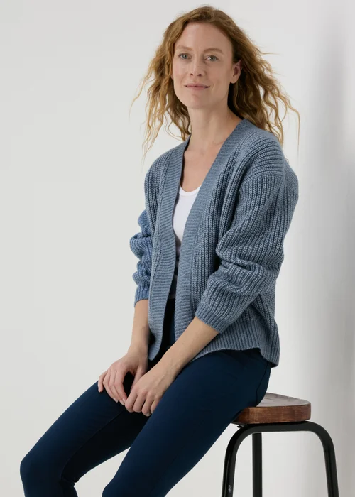 Blue Knitted Cardigan - XS Image 4