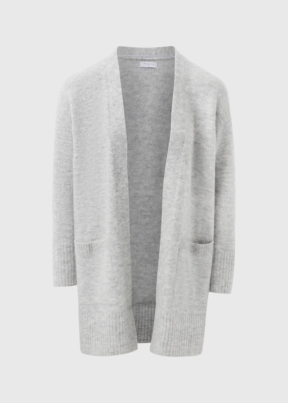 Grey Soft Longline Cardigan - XS Image 4