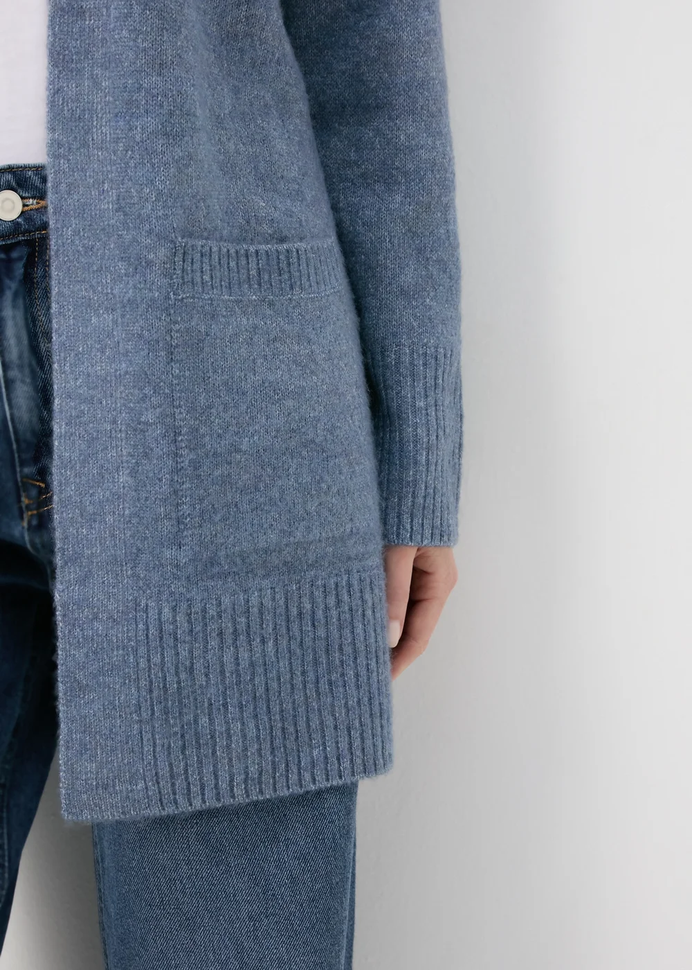 Blue Longline Cardigan - XS Image 3