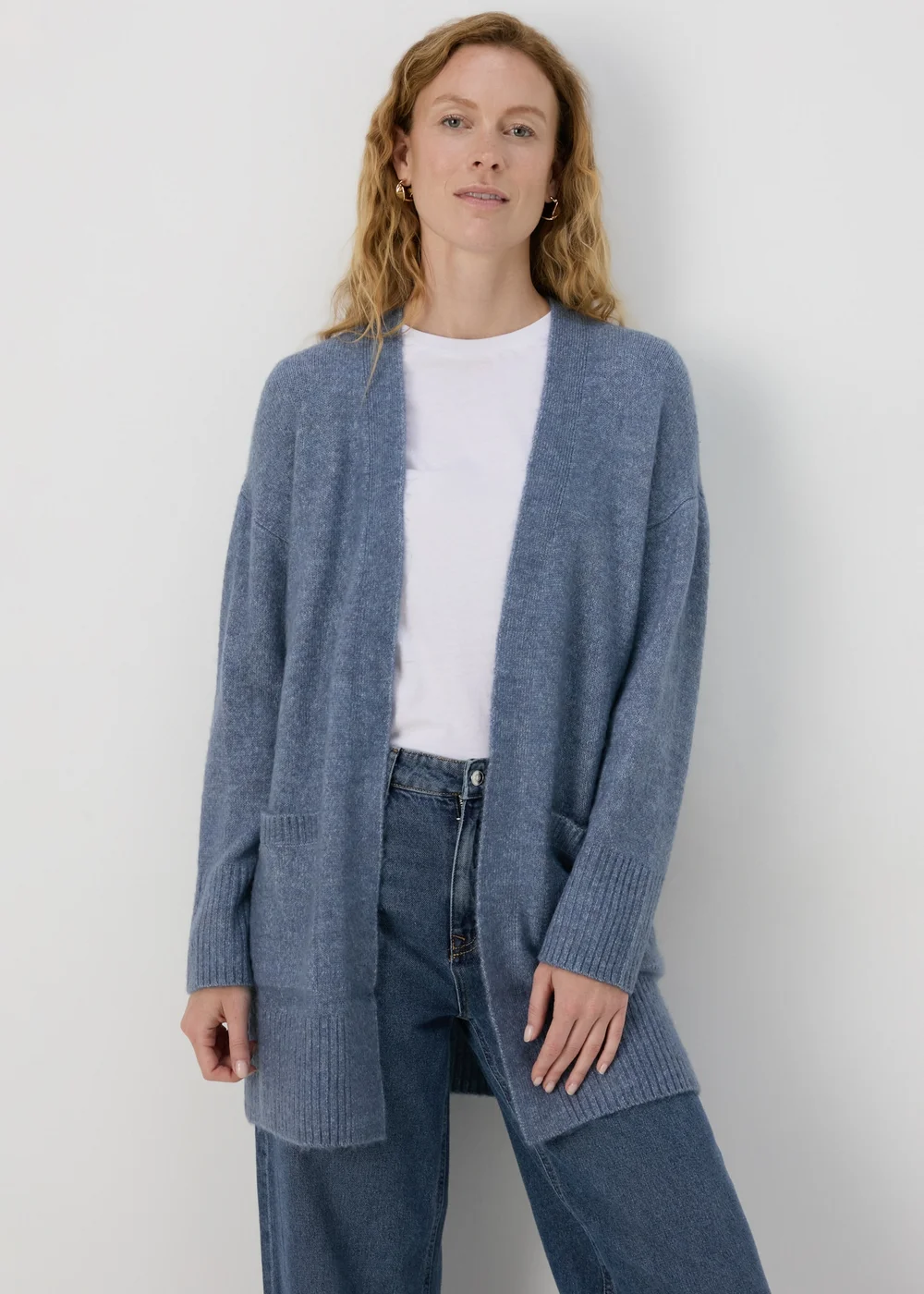 Blue Longline Cardigan - XS Image 1