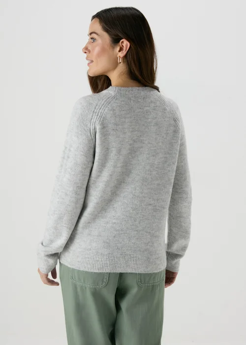 Grey Marl Soft Jumper - XS Image 2