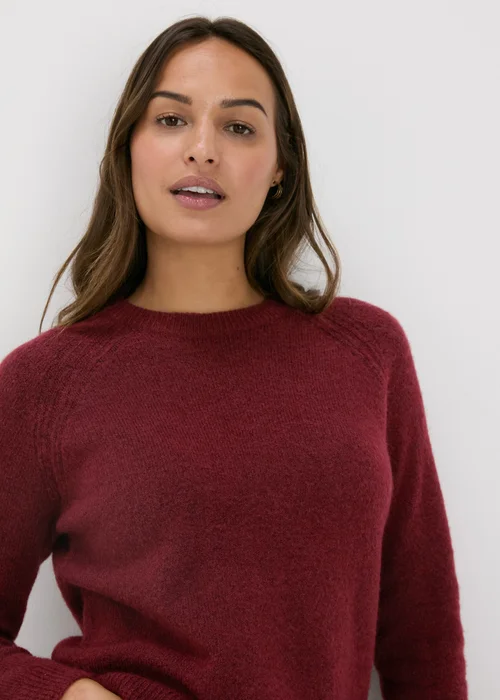 Burgundy Ribbed Jumper - XS Image 3