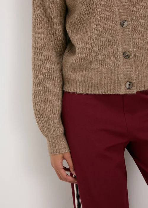 Beige Button Front Cardigan - XS Image 3