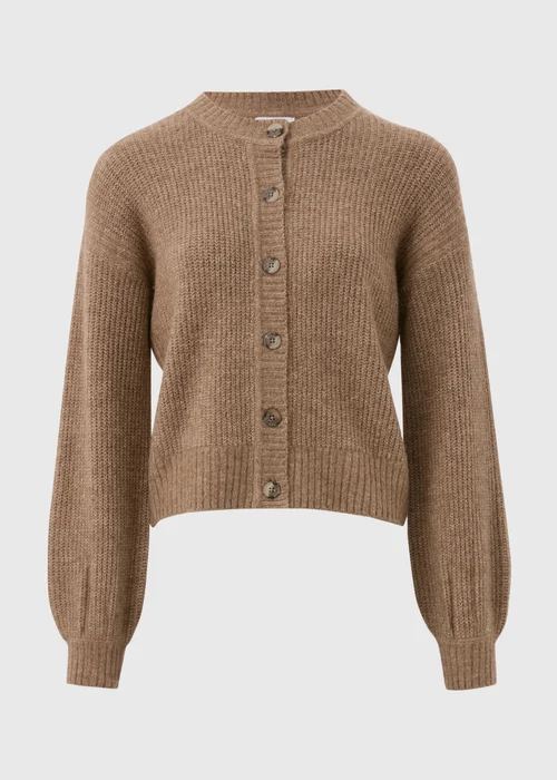 Beige Button Front Cardigan - XS Image 5