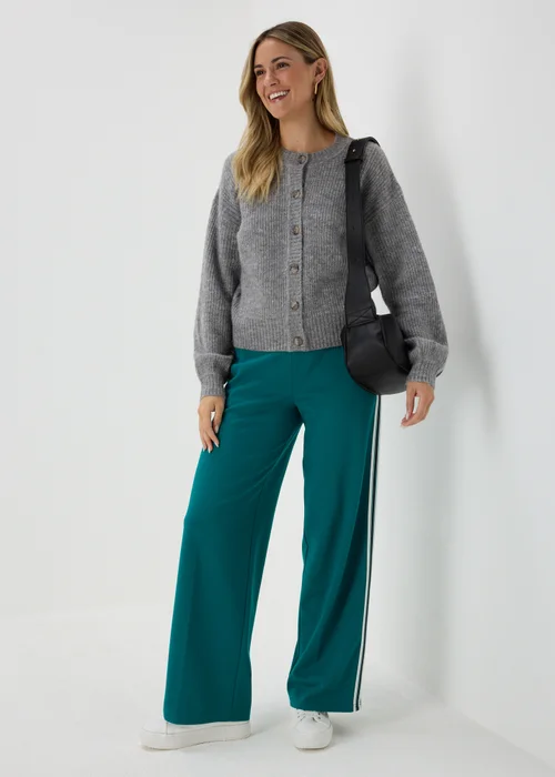 Grey Button Front Cardigan - XS Image 4