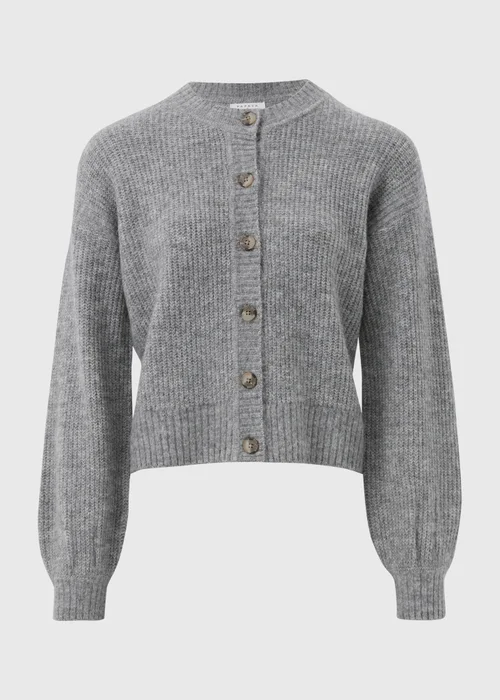 Grey Button Front Cardigan - XS Image 5