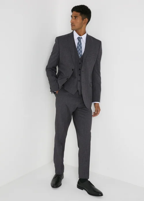 Taylor & Wright Hardwick Charcoal Tailored Fit Jacket - 36 Chest Long Image 2