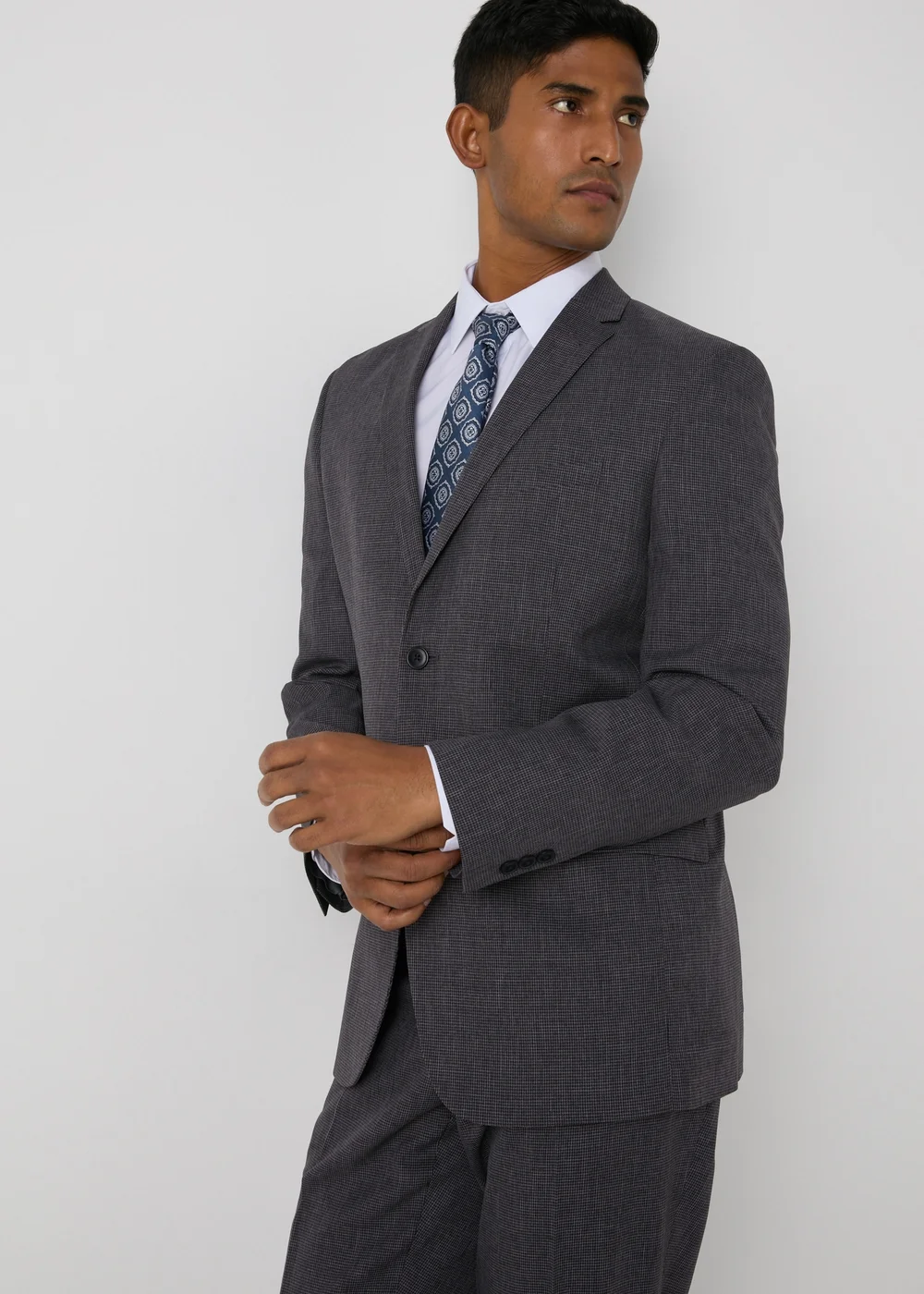 Taylor & Wright Hardwick Charcoal Tailored Fit Jacket - 36 Chest Long Image 4