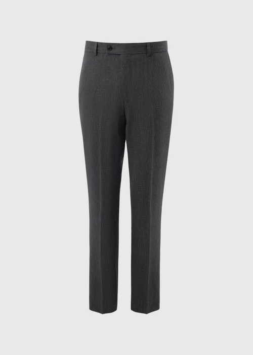 Taylor & Wright Hardwick Charcoal Tailored Fit Trousers - 32/L33 Image 4