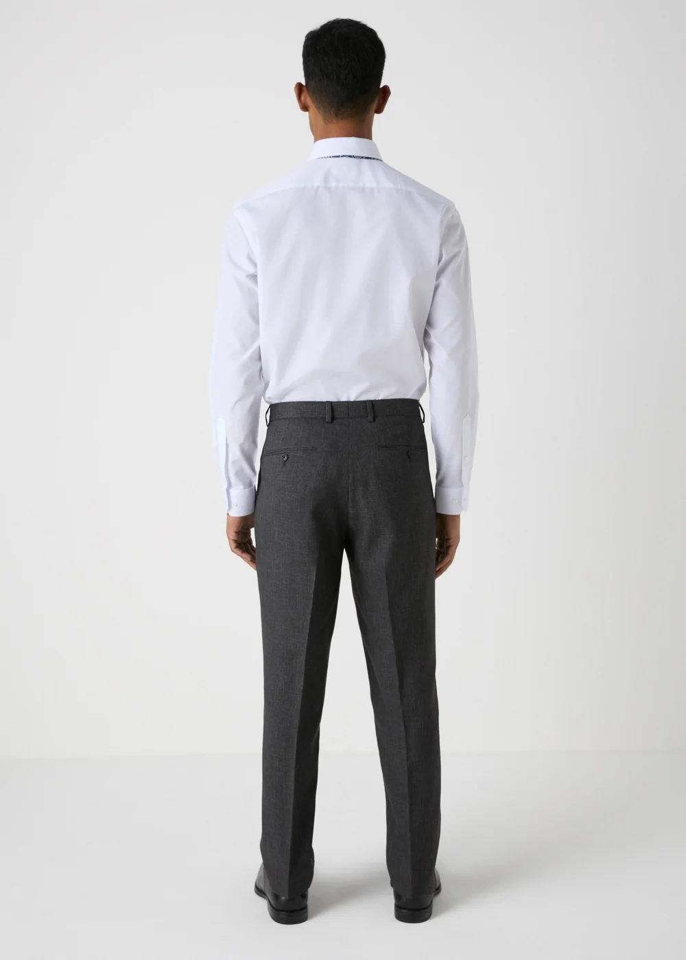 Taylor & Wright Hardwick Charcoal Tailored Fit Trousers - 32/L33 Image 2