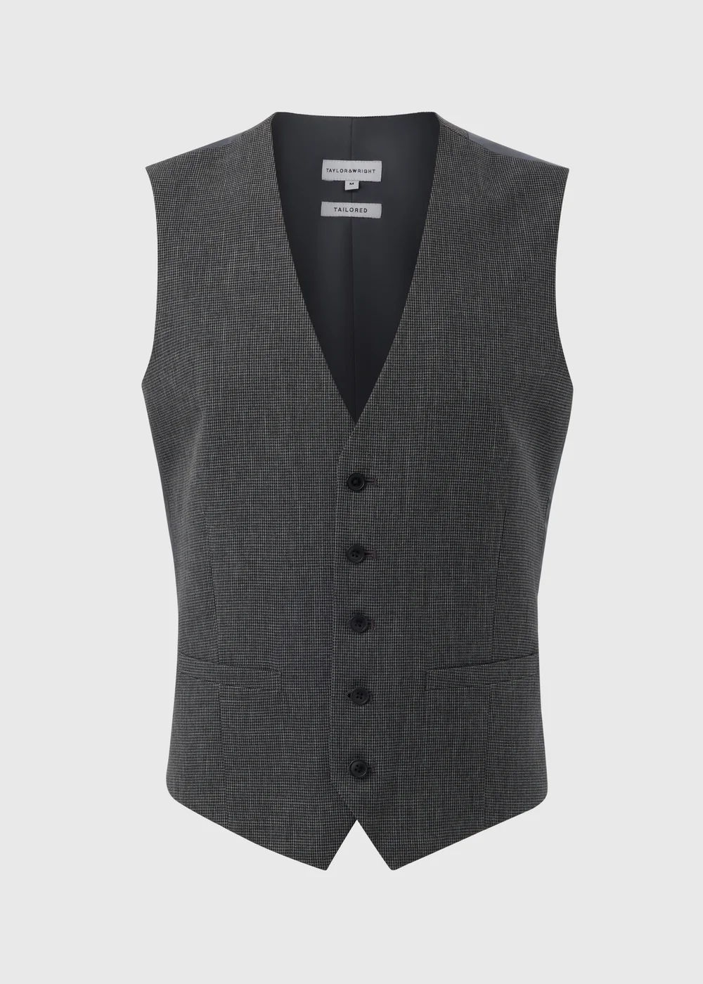 Taylor & Wright Hardwick Charcoal Waistcoat - Small Image 5