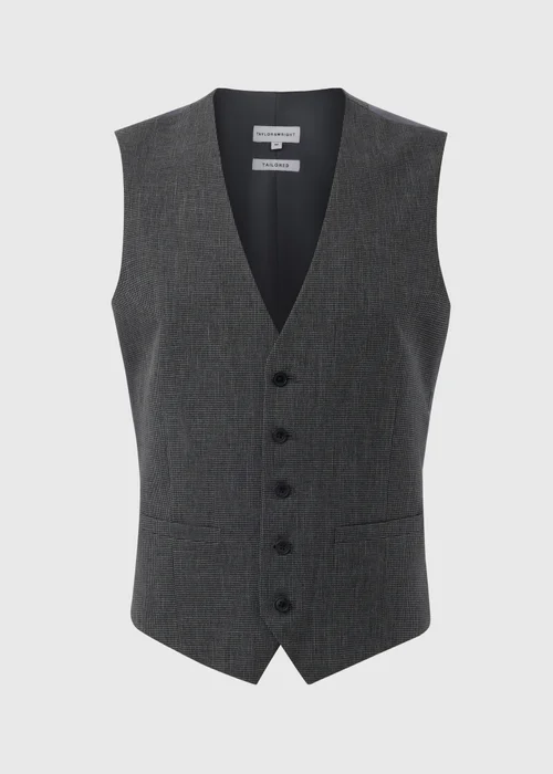 Taylor & Wright Hardwick Charcoal Waistcoat - Small Image 5