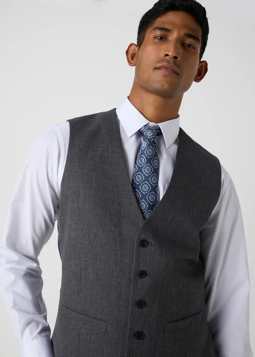 Taylor & Wright Hardwick Charcoal Waistcoat - Small Image 1